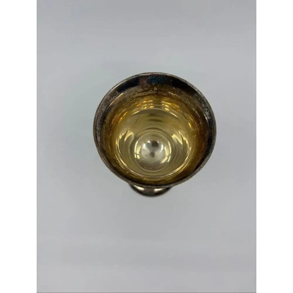 Vintage Silver Plated Goblet Made In India 6.25”